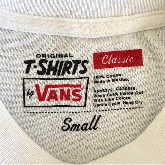 Vans White Crop Top - Picture 3 of 4